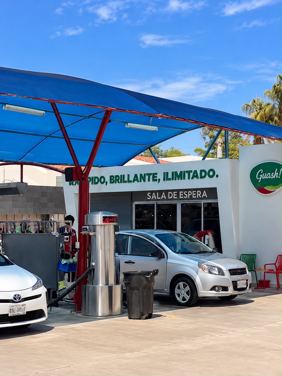 Instalaciones exteriores y sala de espera Guash Rosales